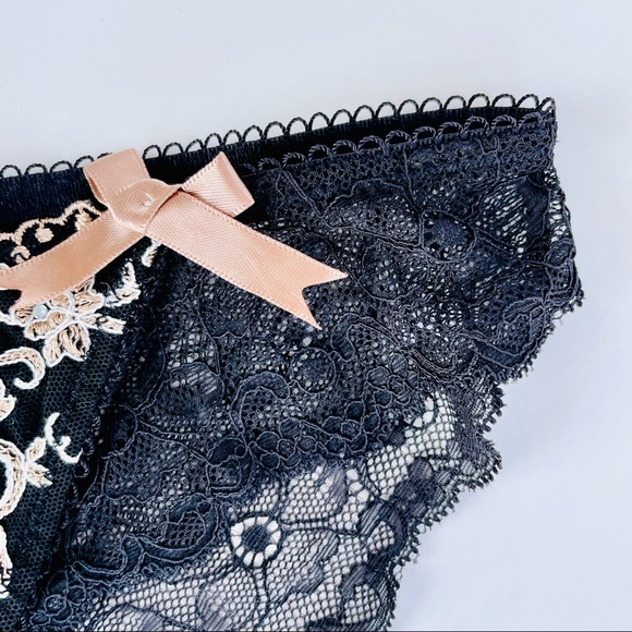 Embroidered Beaded Lace Panties - Picture 5 of 15
